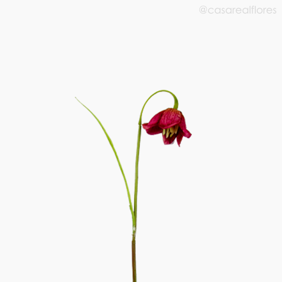 Imagem 2 do produto Tulipa Solitária Artificial - Rosa Escuro (12728)