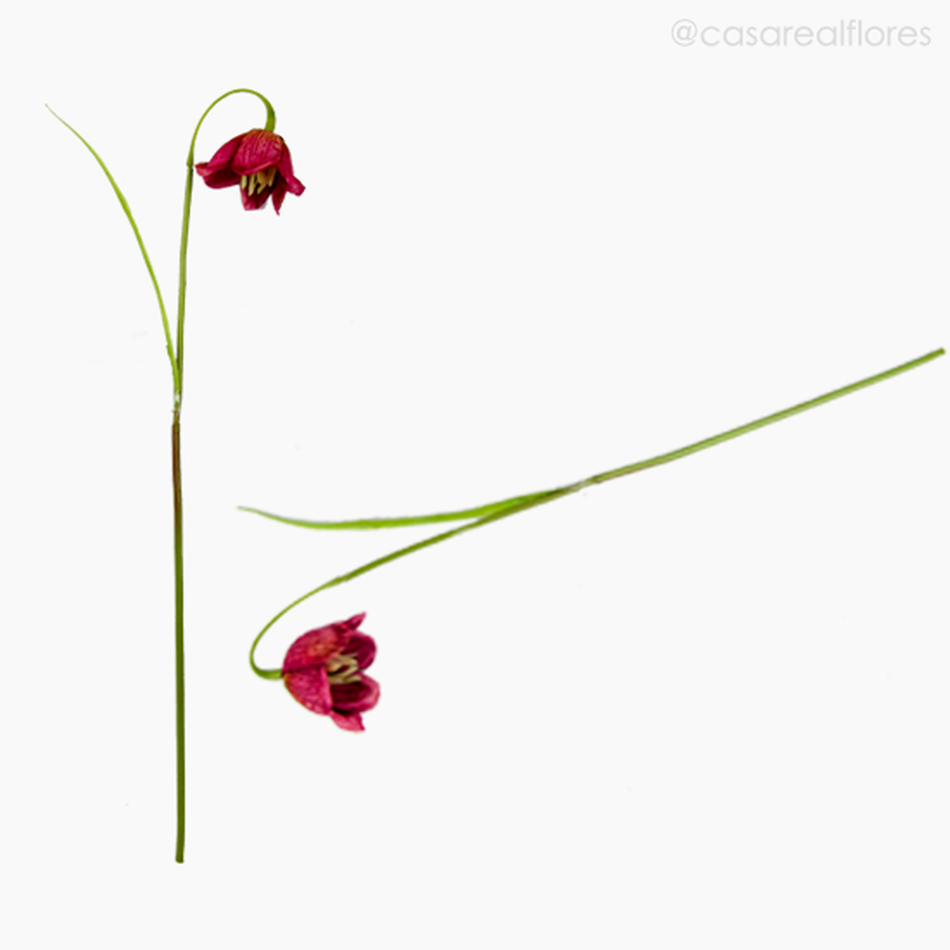 Imagem 5 do produto Tulipa Solitária Artificial - Rosa Escuro (12728)