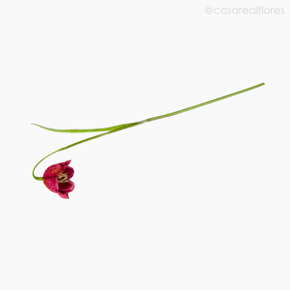 Imagem 3 do produto Tulipa Solitária Artificial - Rosa Escuro (12728)