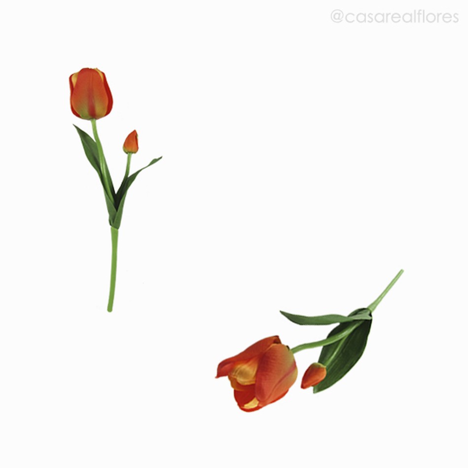 Imagem 4 do produto Galho Tulipa Artificial - Laranja (10844)