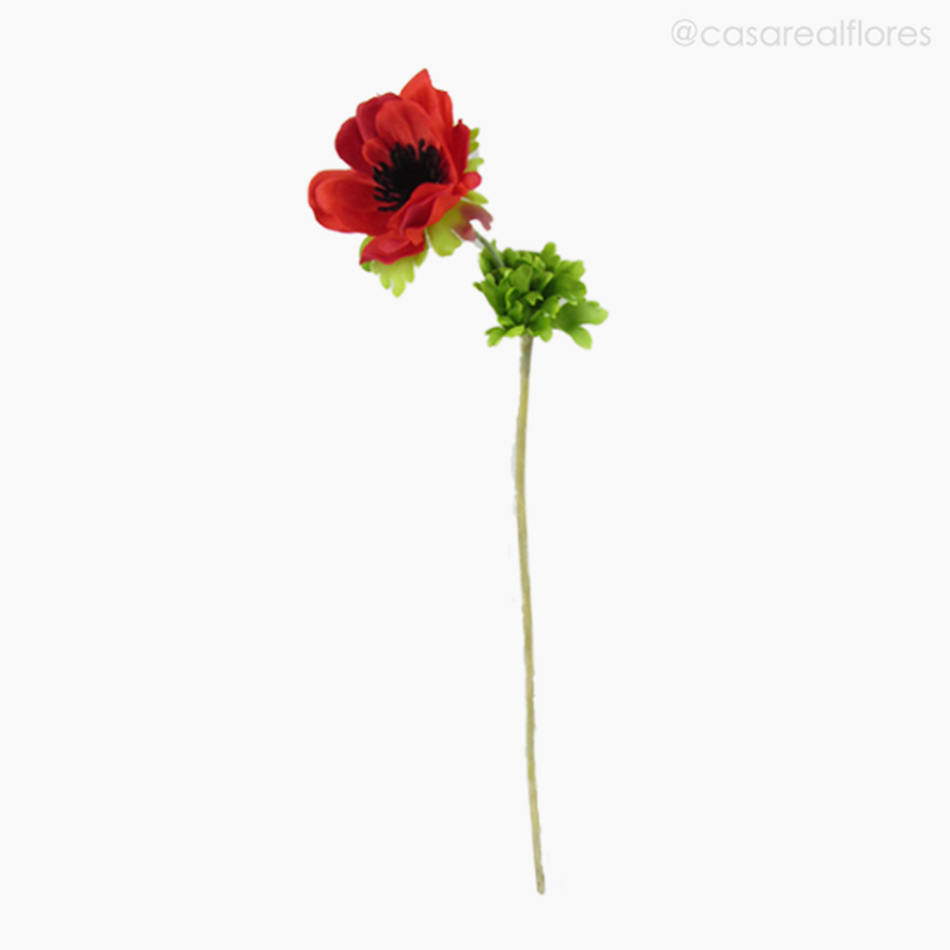 Imagem 1 do produto Flor Anemone Artificial - Vermelho (77456)