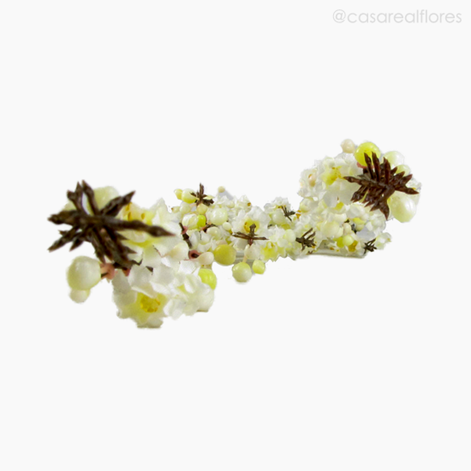 Imagem 4 do produto Galho Mini Flor Pessegueira Artificial - Branco (12774)