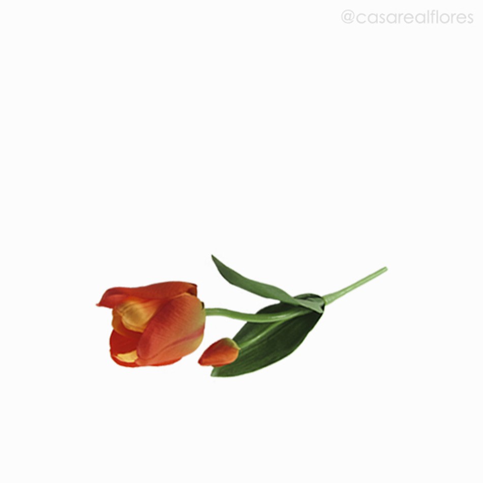 Imagem 2 do produto Galho Tulipa Artificial - Laranja (10844)