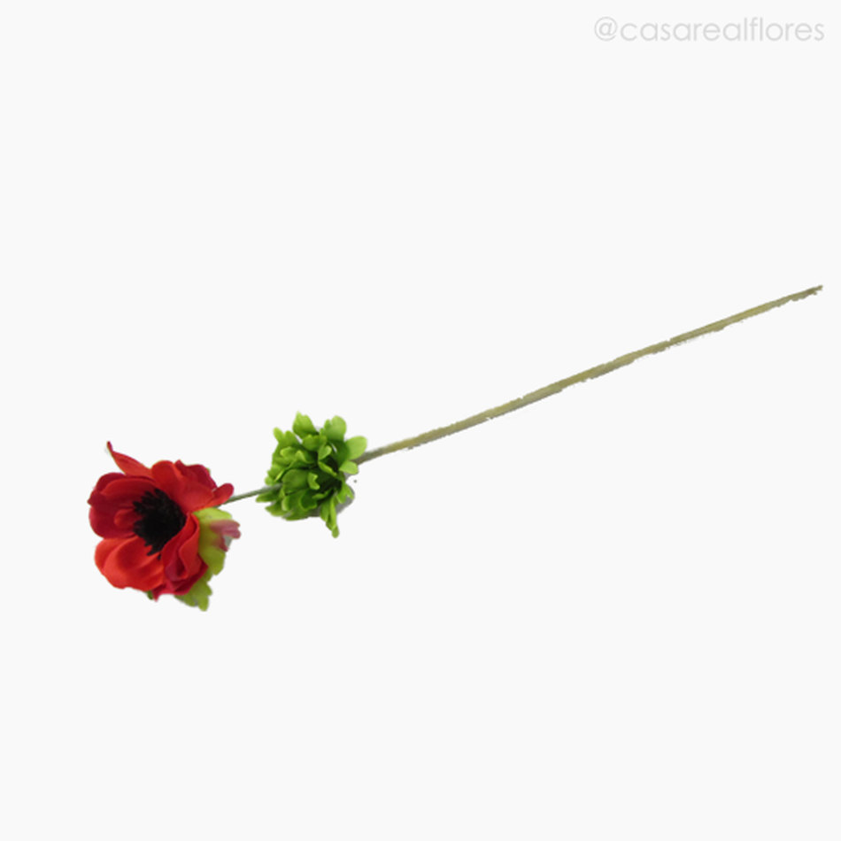 Imagem 2 do produto Flor Anemone Artificial - Vermelho (77456)