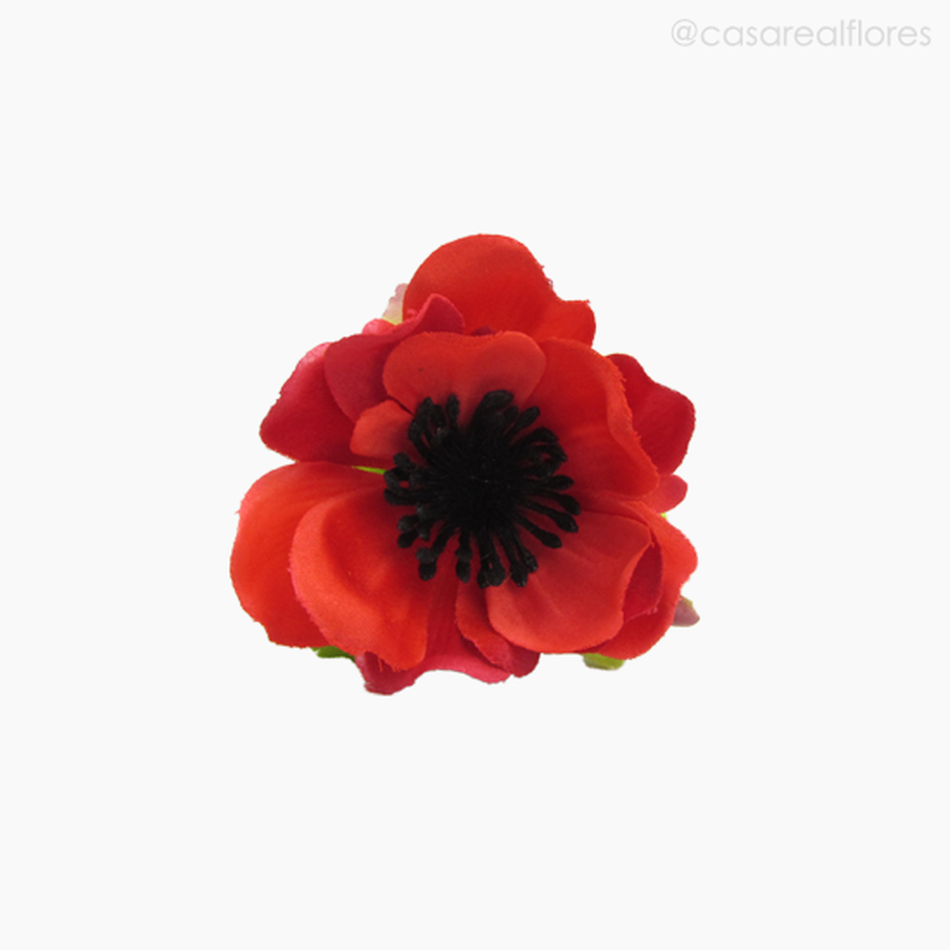 Imagem 3 do produto Flor Anemone Artificial - Vermelho (77456)