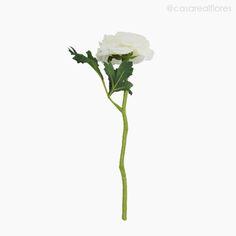 Imagem 1 do produto Galho Ranunculus Artificial - Branco (10043)
