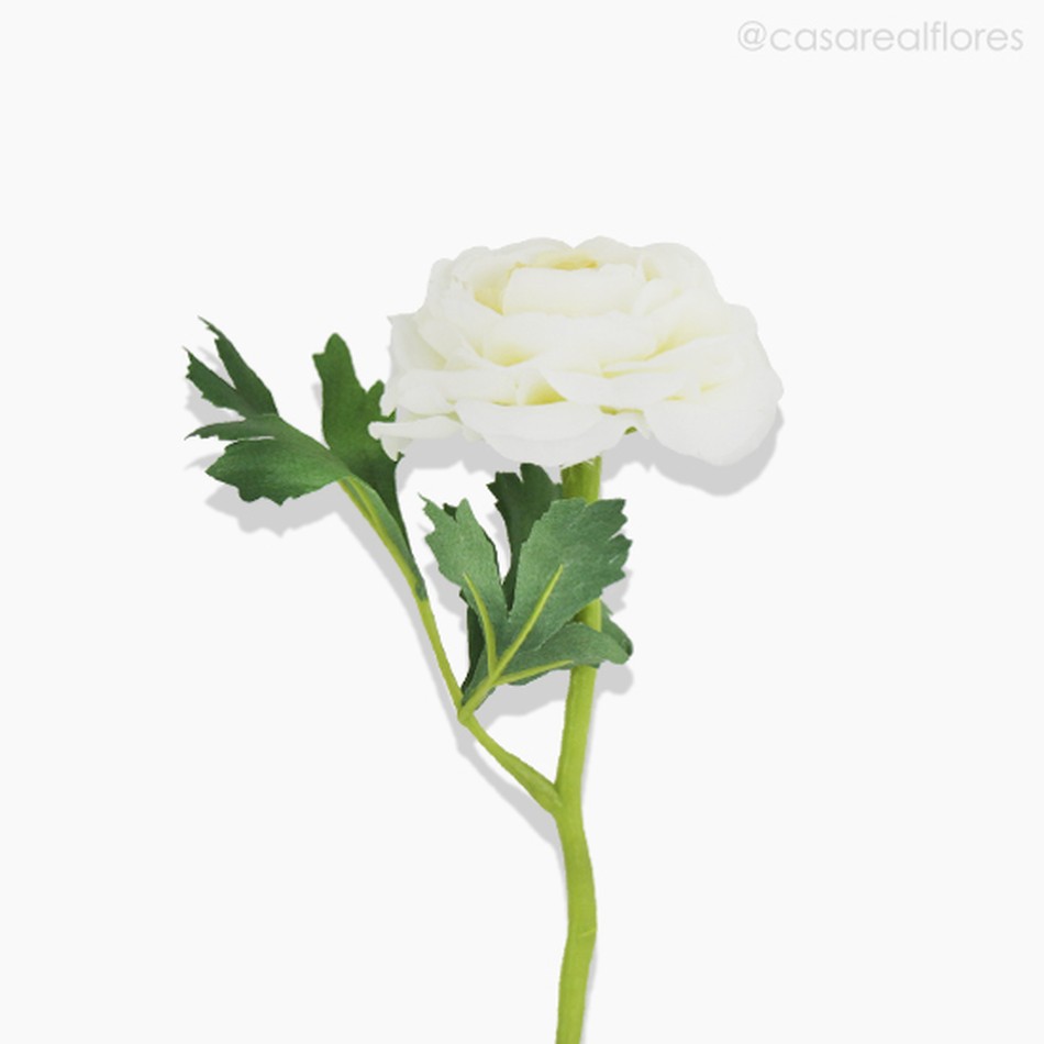 Imagem 2 do produto Galho Ranunculus Artificial - Branco (10043)