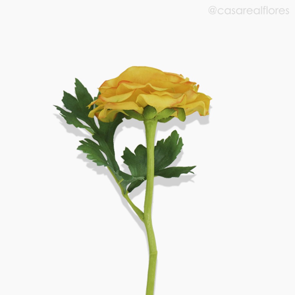Imagem 2 do produto Galho Ranunculus Artificial - Amarelo (10046)