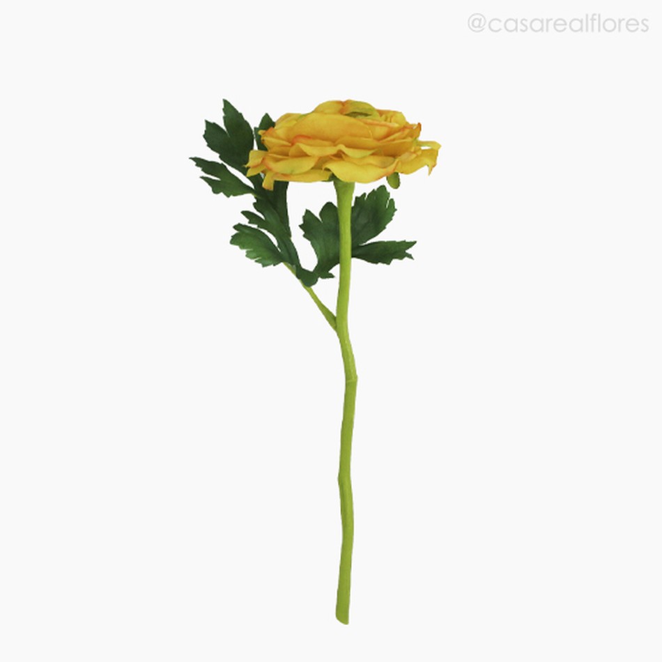 Imagem 1 do produto Galho Ranunculus Artificial - Amarelo (10046)