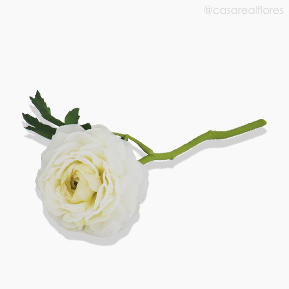 Imagem 3 do produto Galho Ranunculus Artificial - Branco (10043)