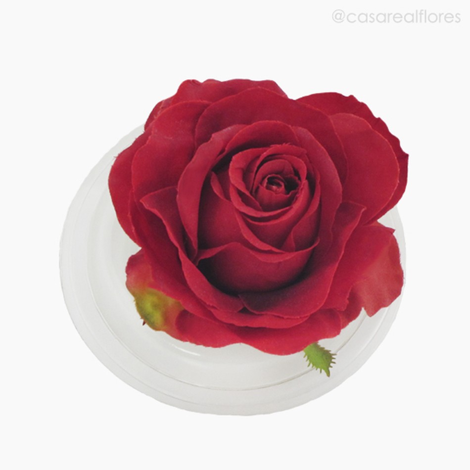 Imagem 1 do produto Rosa Flutuante Artificial 3,5' - Vermelho (9381)