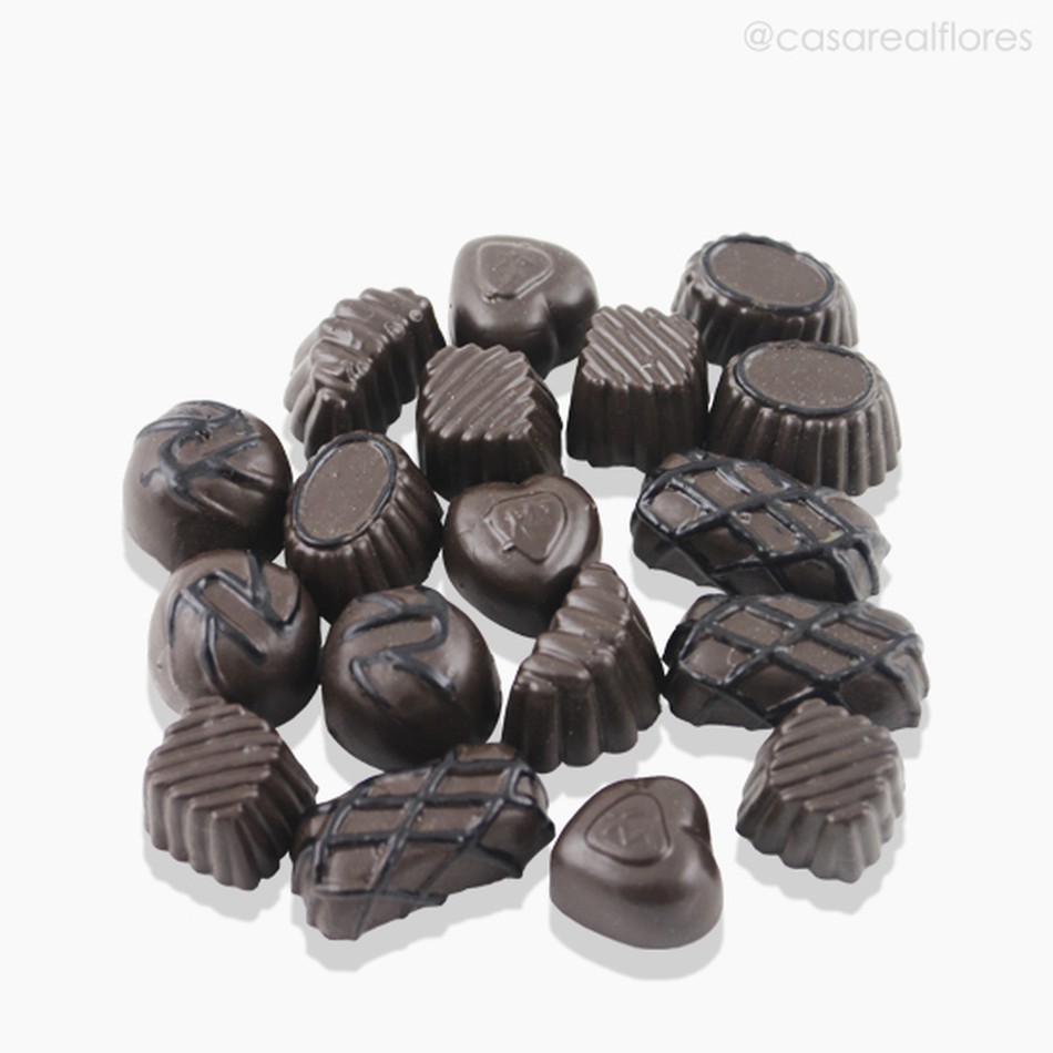 Imagem 1 do produto Chocolates Sortidos Artificial - Marrom Escuro (9728)