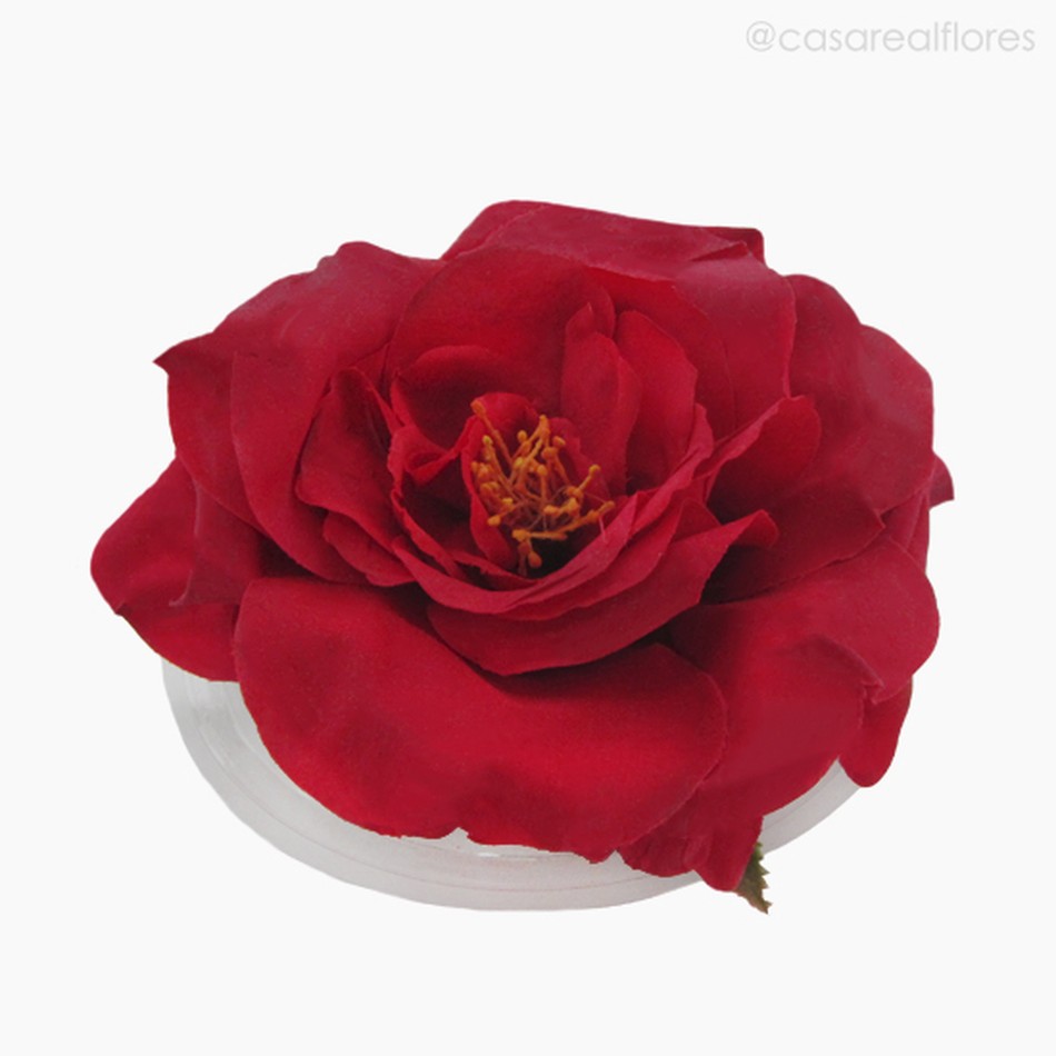 Imagem 1 do produto Rosa Flutuante Artificial 4' - Vermelho (9376)