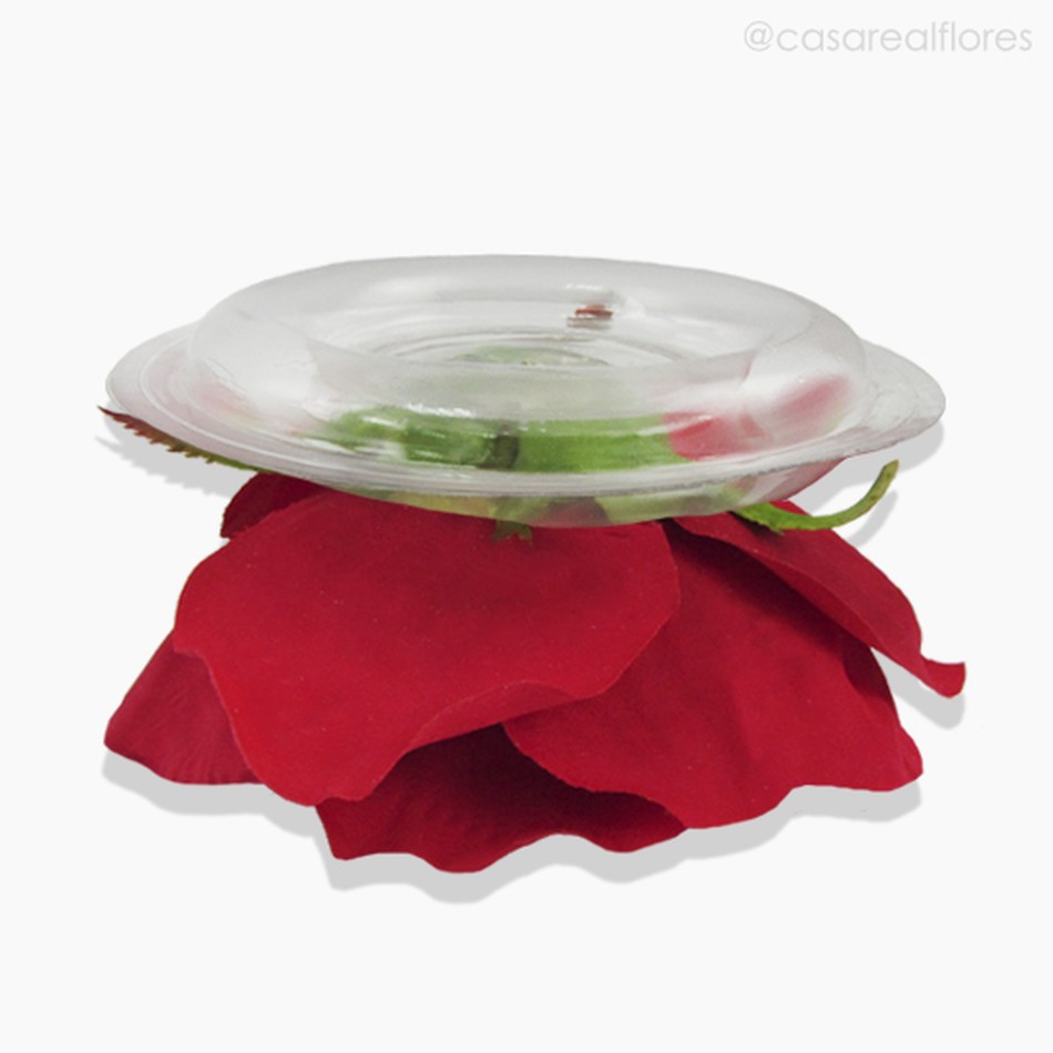 Imagem 4 do produto Rosa Flutuante Artificial 4' - Vermelho (9376)