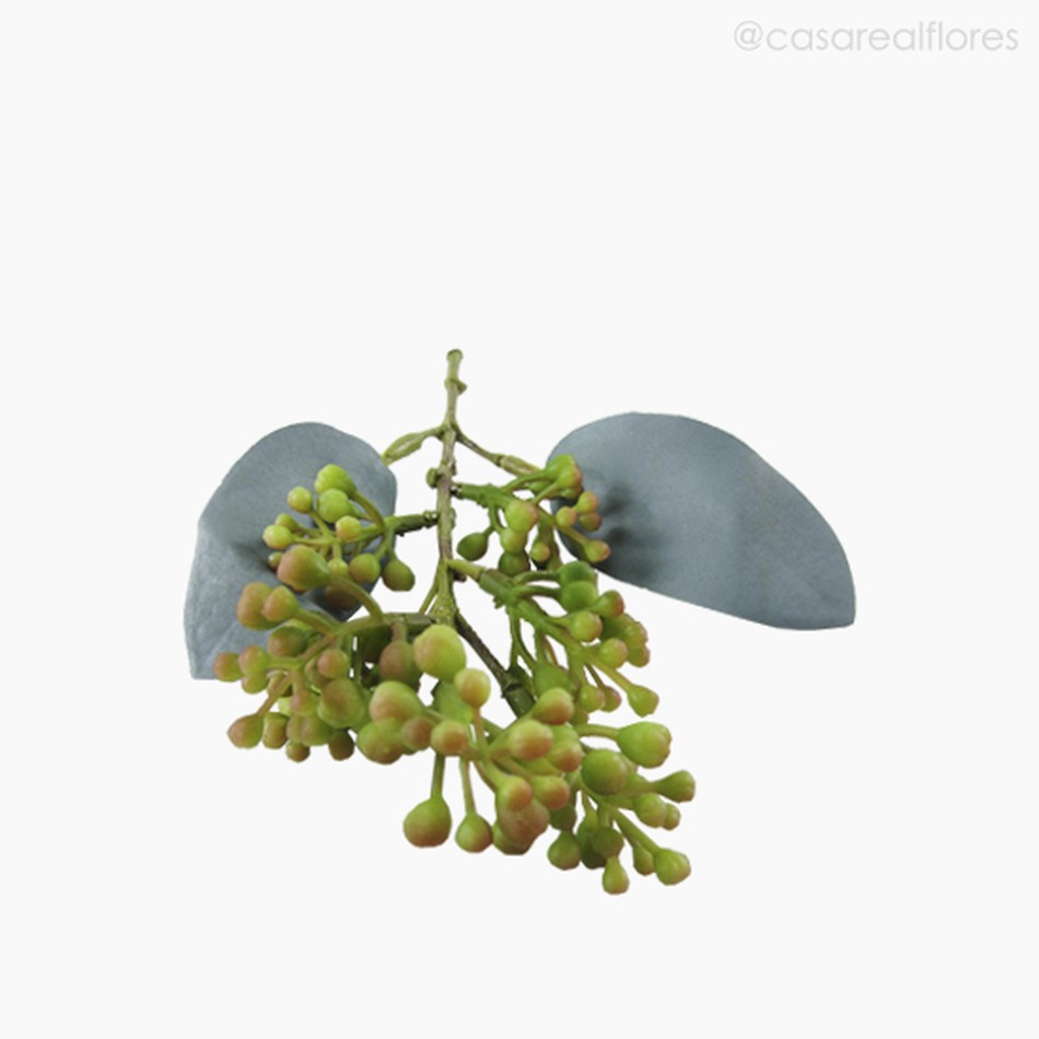 Imagem 3 do produto Mini Folhagem Eucaliptus Fruit Pick Artificial - Verde (10804)