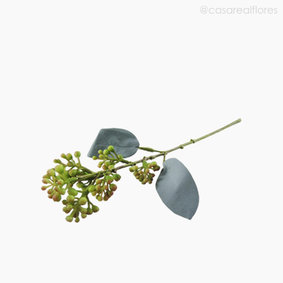 Imagem 2 do produto Mini Folhagem Eucaliptus Fruit Pick Artificial - Verde (10804)