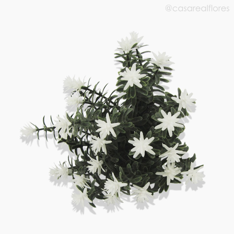 Imagem 3 do produto Pick Anacharis Com Flor e Pó Artificial - Branco (12630)