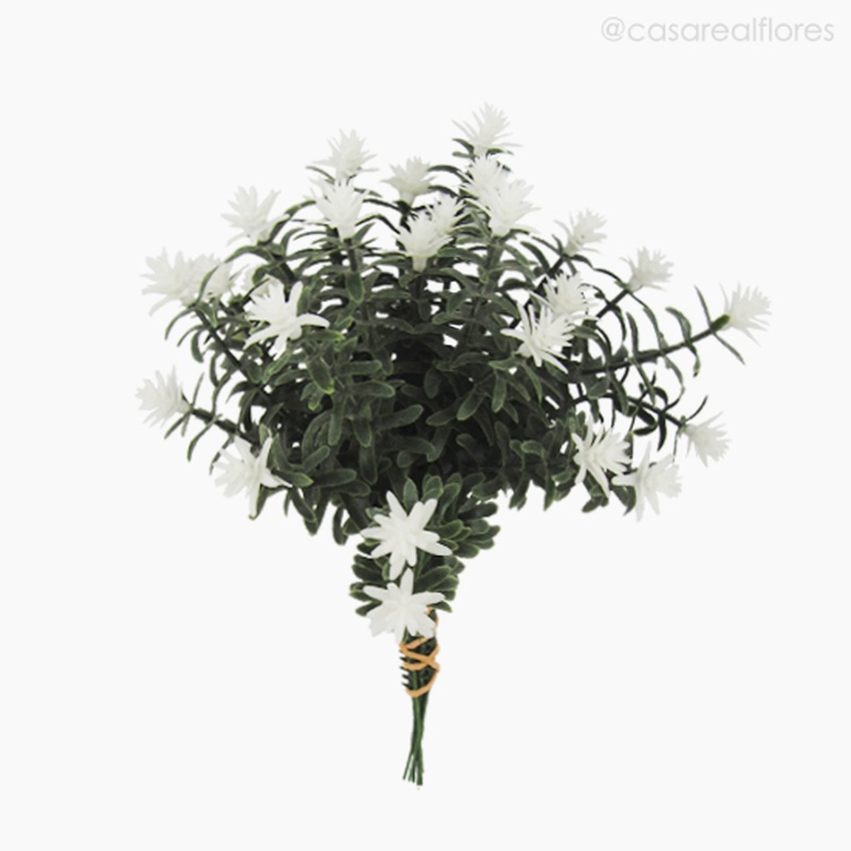 Imagem 1 do produto Pick Anacharis Com Flor e Pó Artificial - Branco (12630)
