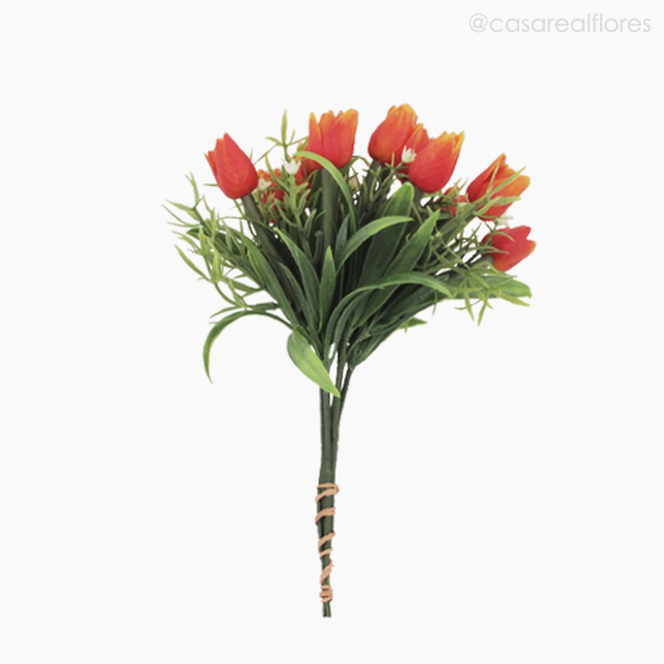 Imagem 1 do produto Pick Misto com Tulipa Artificial - Laranja (12655)
