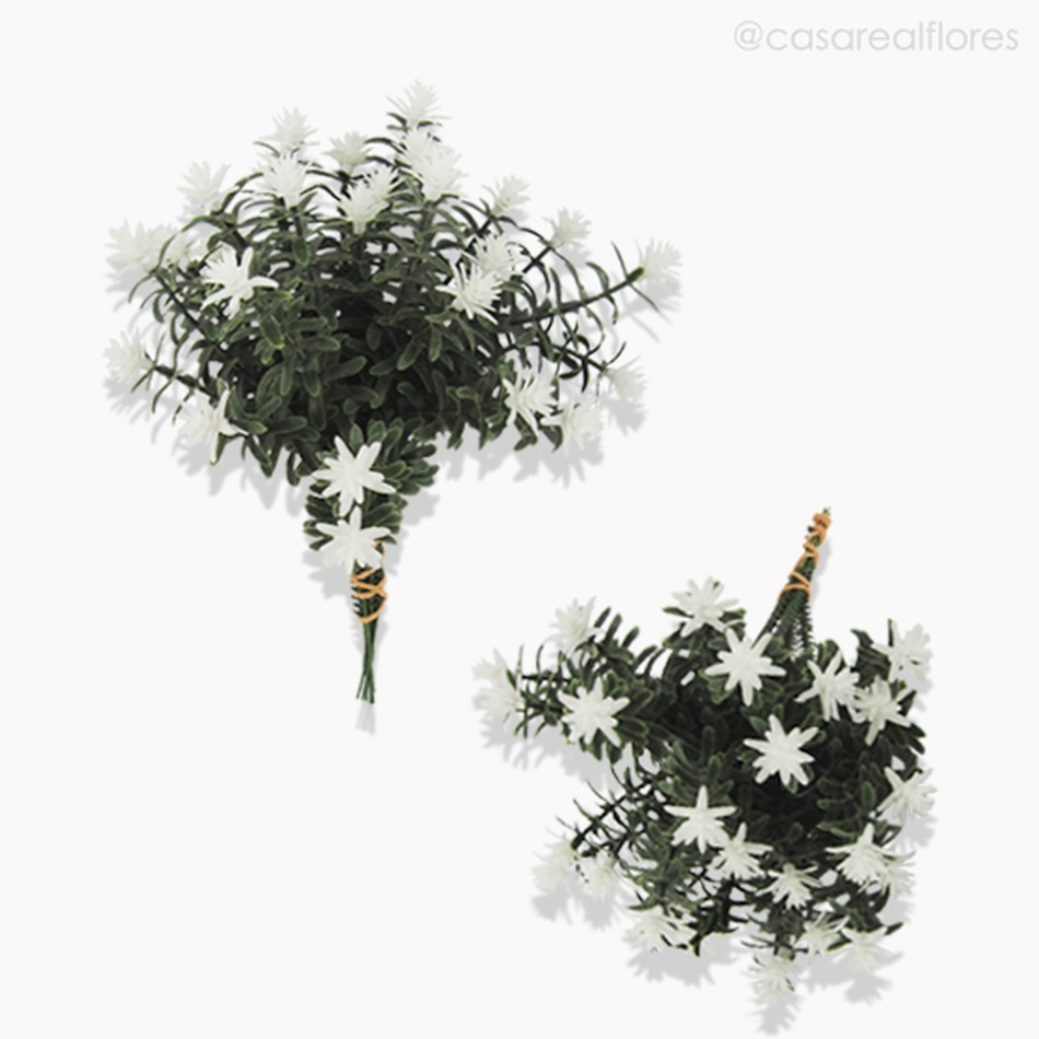 Imagem 4 do produto Pick Anacharis Com Flor e Pó Artificial - Branco (12630)