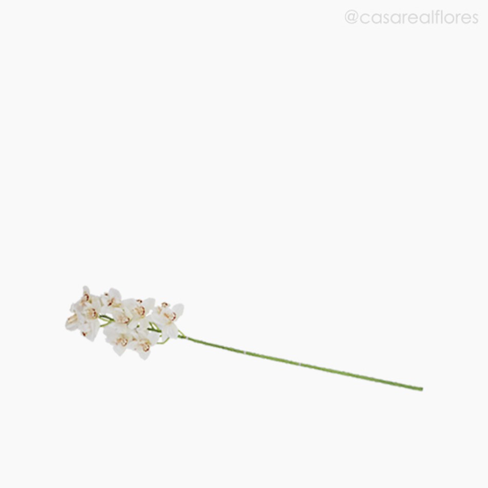 Imagem 3 do produto Orquídea Cymbidium Artificial - Branco (7965)