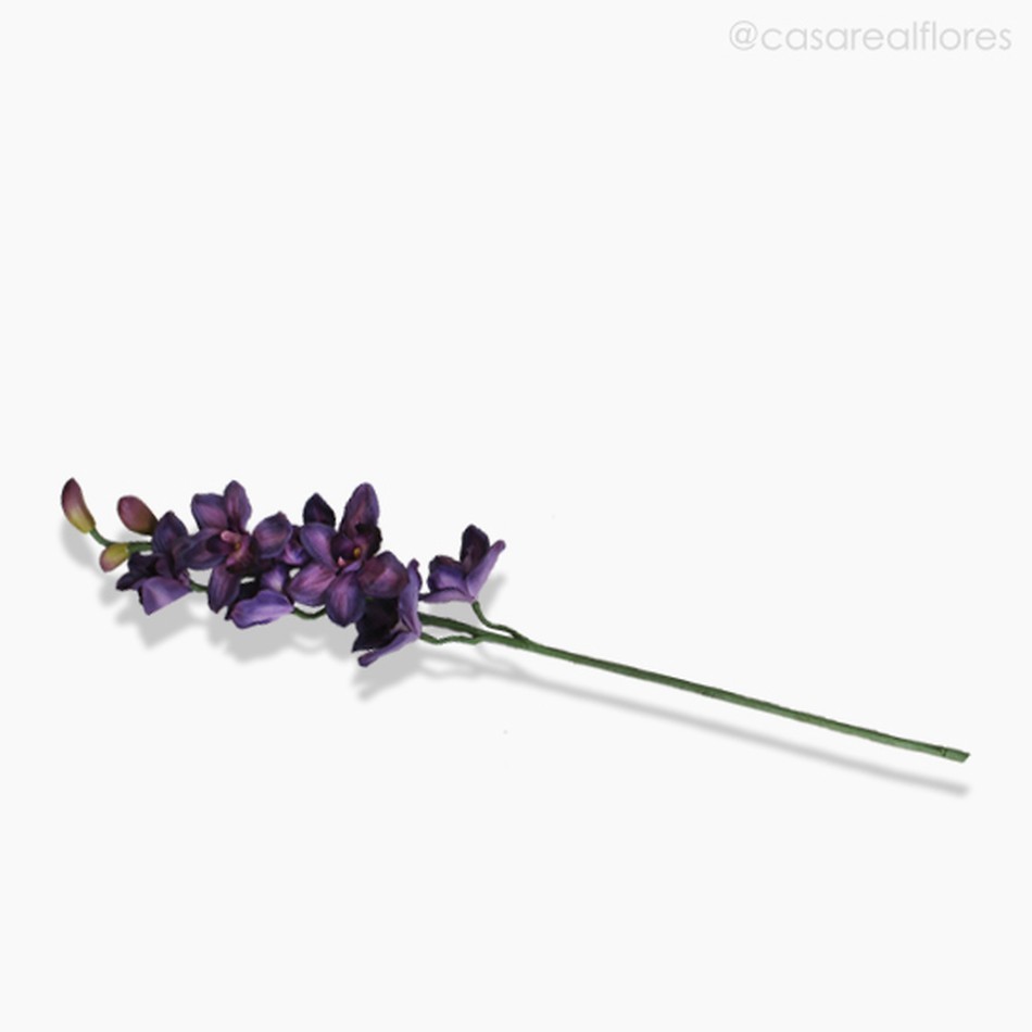 Orquídea Cymbidium Artificial - Roxo (9582) - Casa Real Flores e Decorações