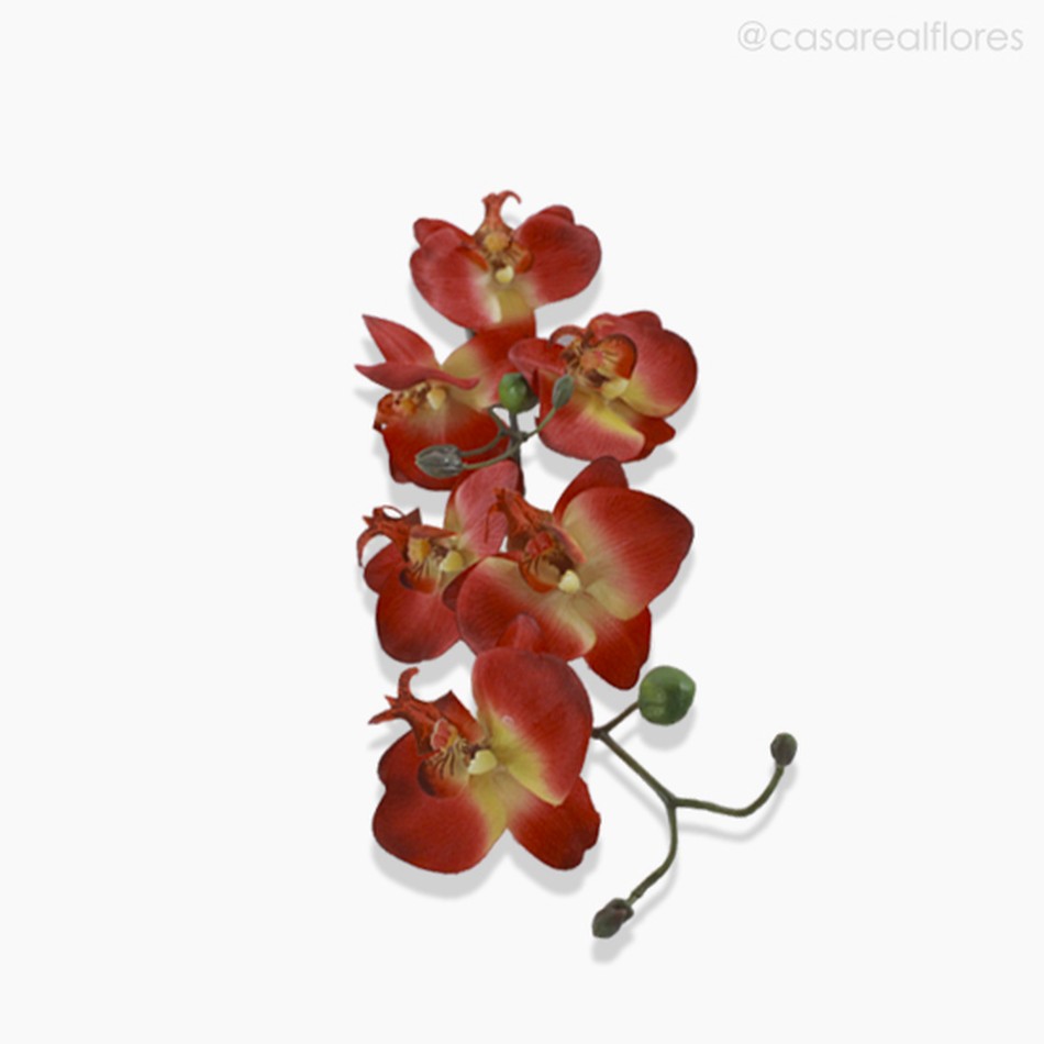Imagem 4 do produto Orquídea Phalaenopsis Artificial - Vermelho (7723)