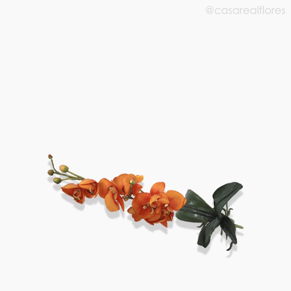 Imagem 2 do produto Orquídea Phalaenopsis Artificial - Laranja (7707)