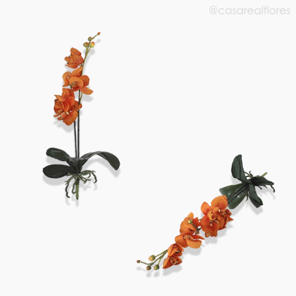 Imagem 4 do produto Orquídea Phalaenopsis Artificial - Laranja (7707)