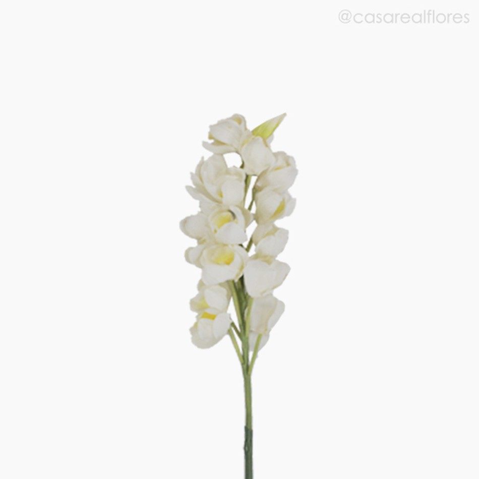 Imagem 2 do produto Orquídea Cymbidium Artificial - Branco (7114)