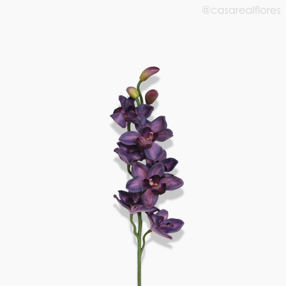 Imagem 2 do produto Orquídea Cymbidium Artificial - Roxo (9582)