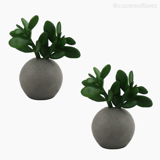 Imagem 4 do produto Mini Suculento Plastico Vasinho Artificial - Verde (9978)