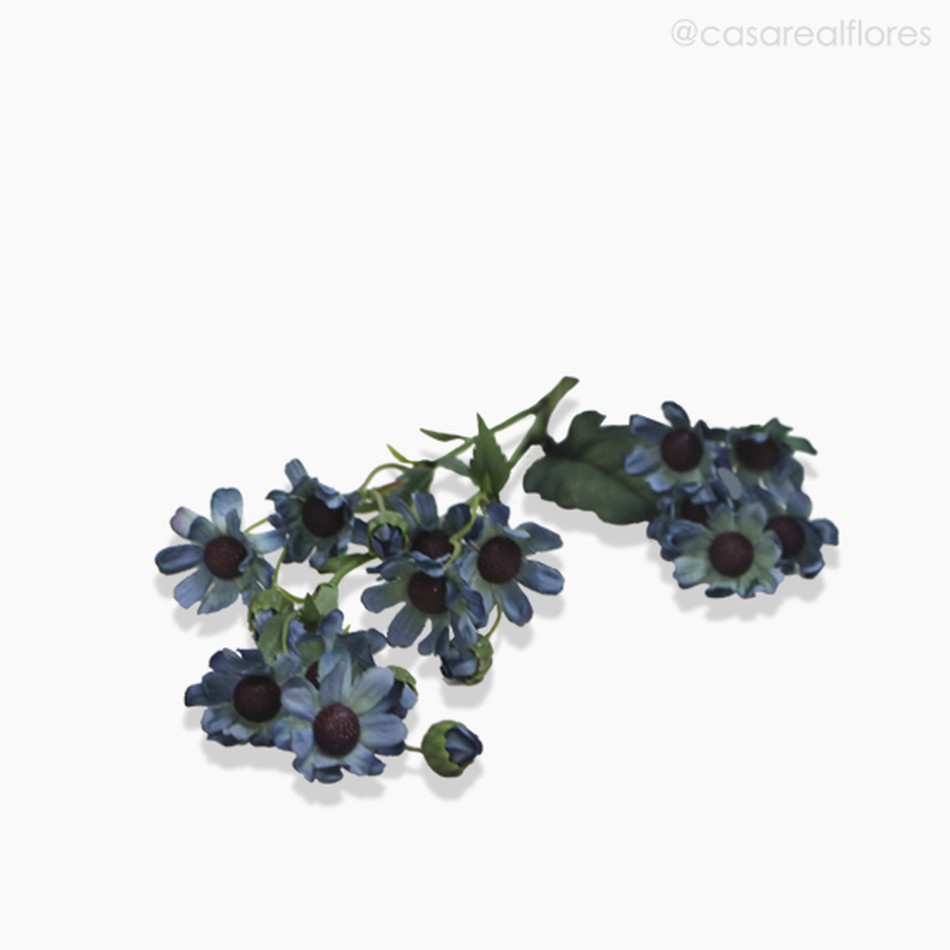 Imagem 4 do produto Galho Mini Margarida Artificial - Azul Escuro (9592)