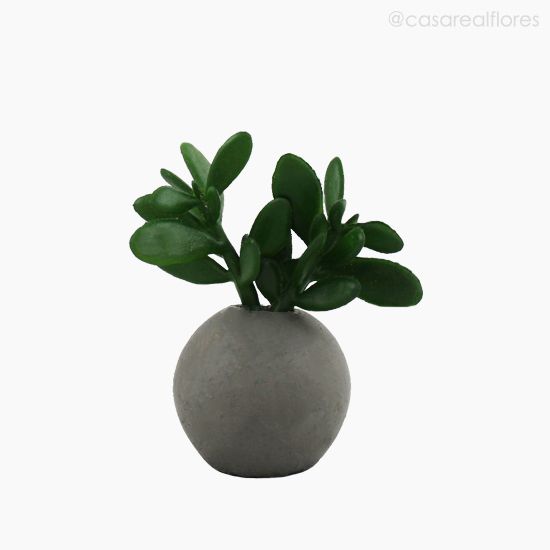 Imagem 1 do produto Mini Suculento Plastico Vasinho Artificial - Verde (9978)