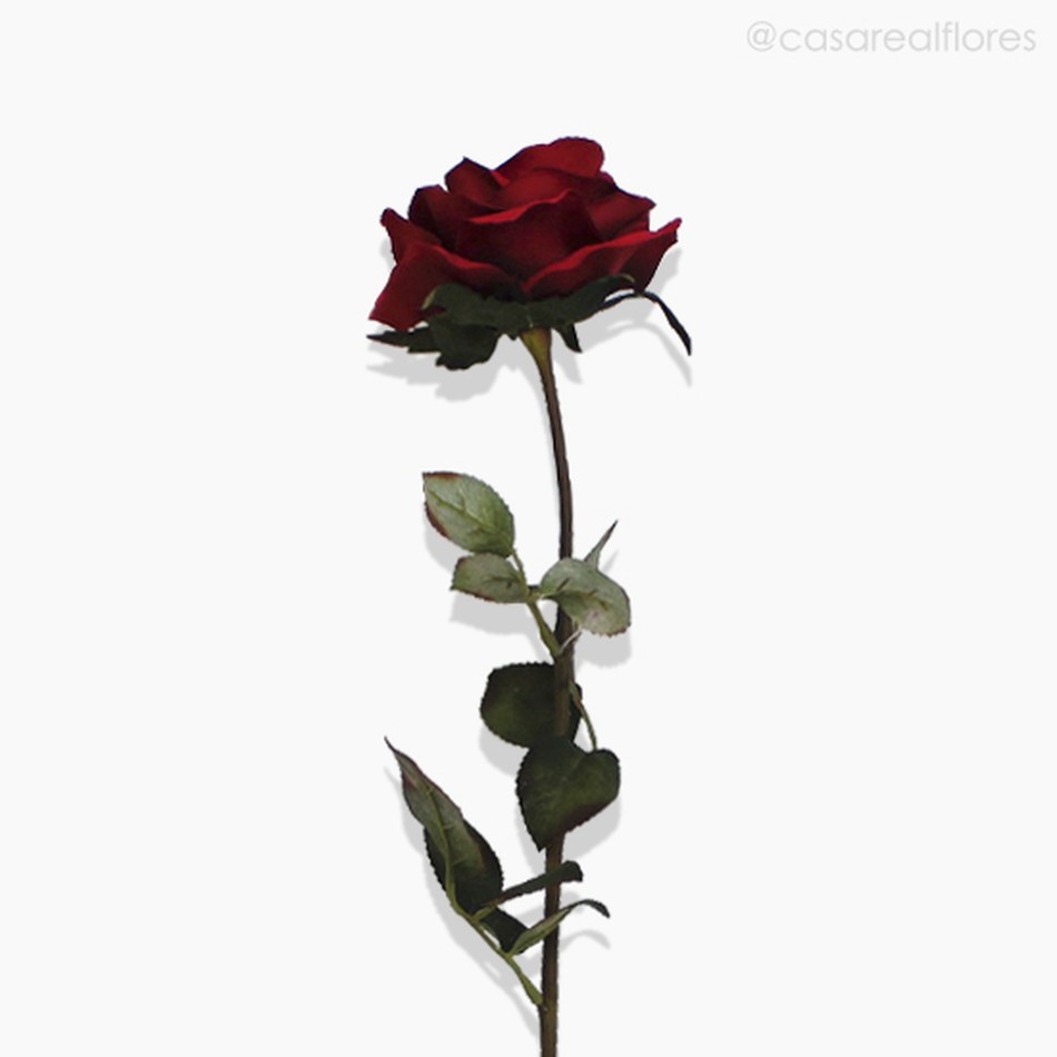 Imagem 2 do produto Galho Queem Rose Artificial - Vermelho (9918)