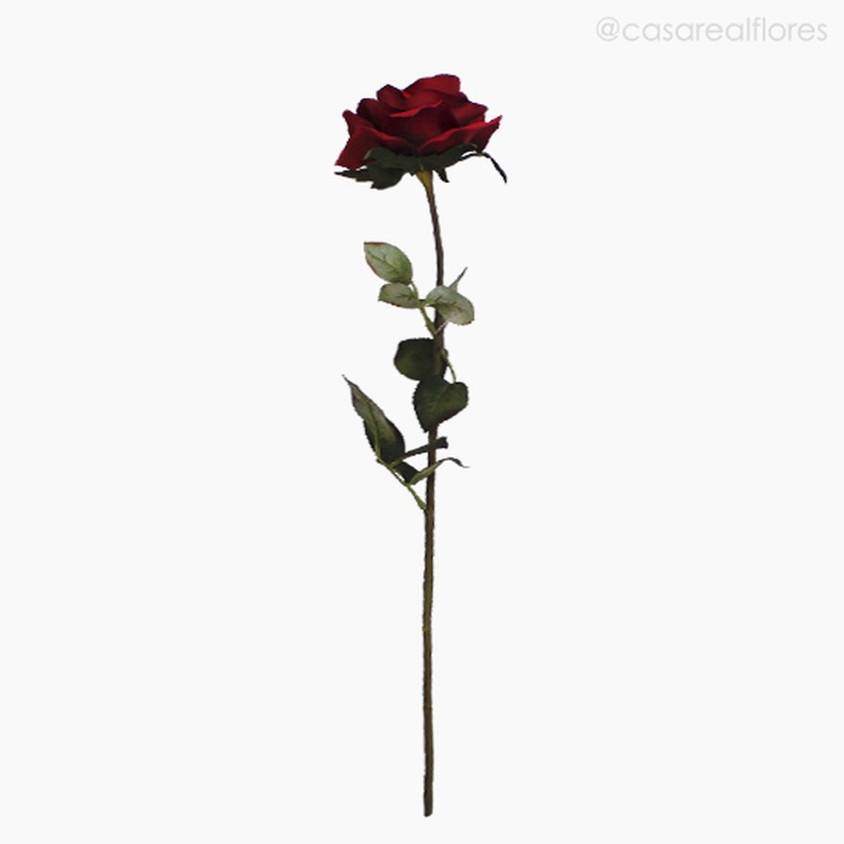 Imagem 1 do produto Galho Queem Rose Artificial - Vermelho (9918)