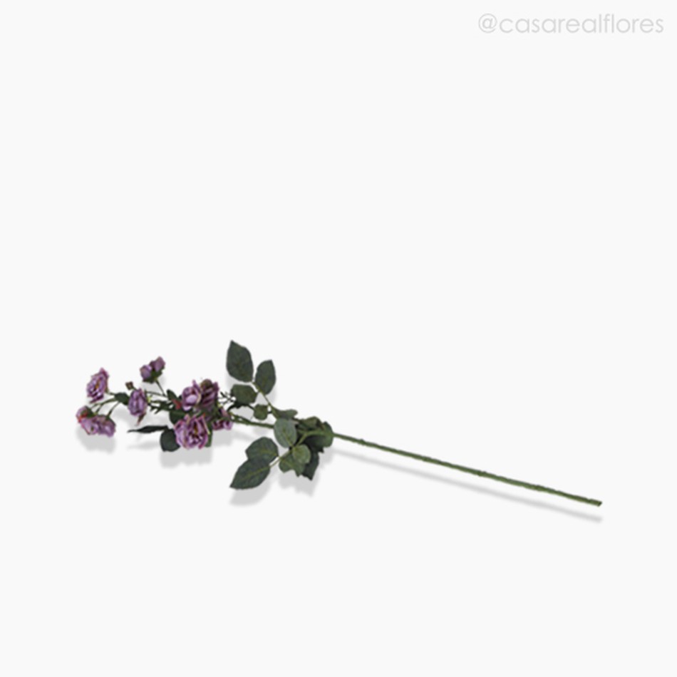 Imagem 3 do produto Galho Mini Rosa Artificial - Lilás (9640)