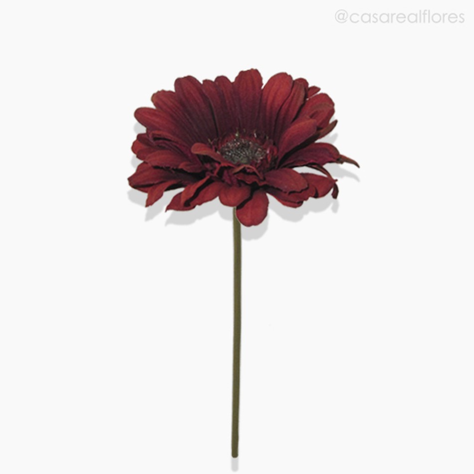 Imagem 1 do produto Daisy Gérbera Artificial - Vermelho Escuro (12740)