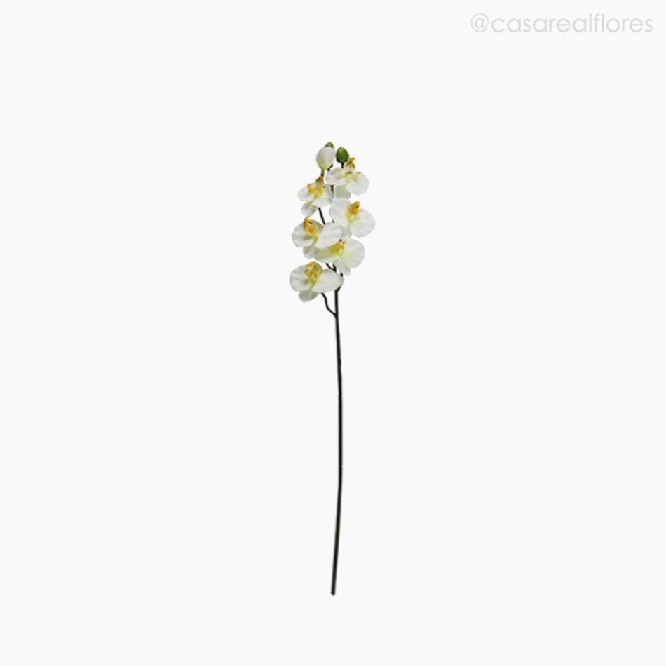 Imagem 1 do produto Orquídea Phalaenopsis Artificial - Branco (12678)