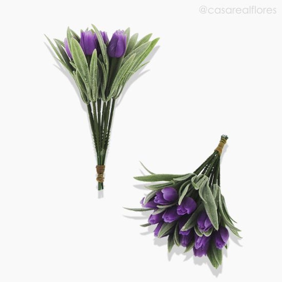 Imagem 4 do produto Pick Mini Tulipa Artificial - Roxo (10264)