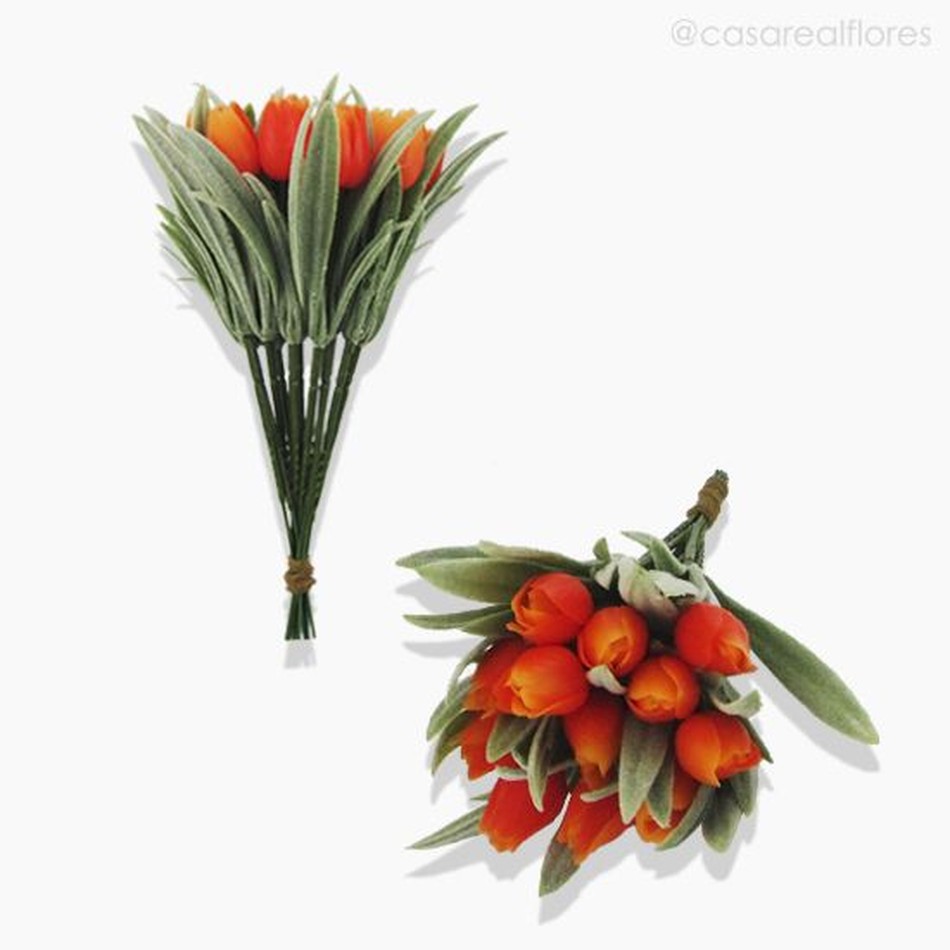 Imagem 4 do produto Pick Mini Tulipa Artificial - Laranja (10497)