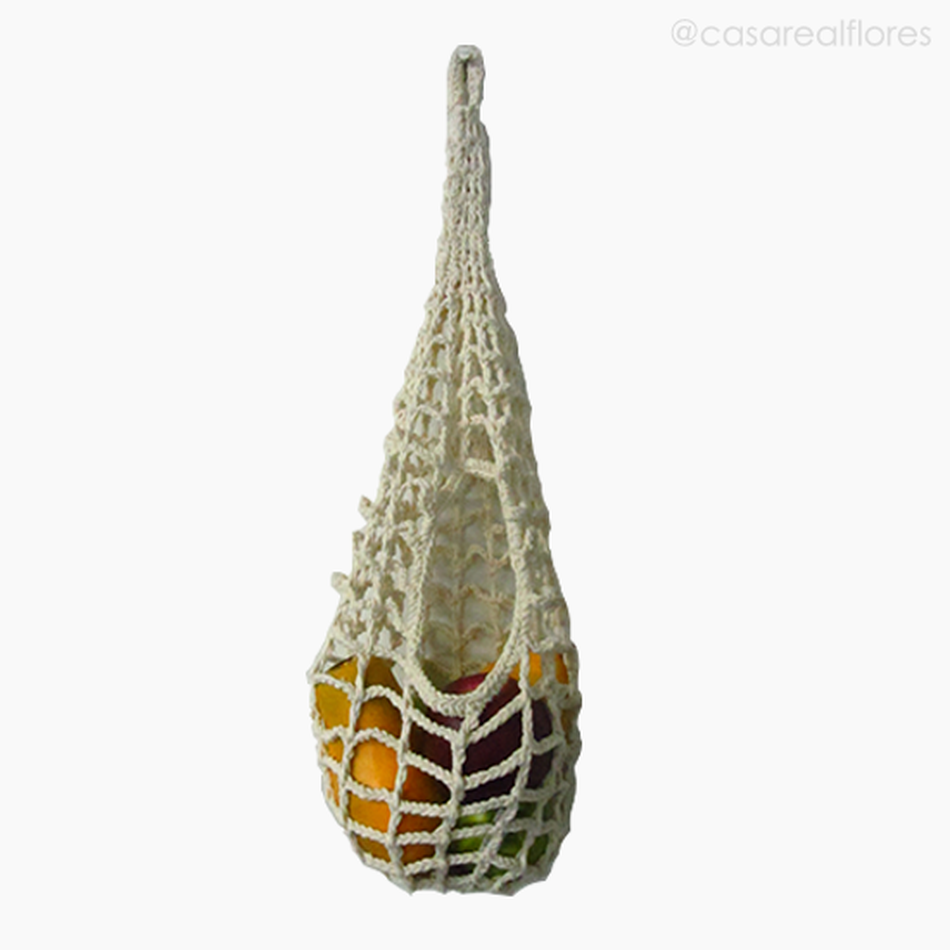 Imagem 2 do produto Cesto Croche para Frutas e Legumes - Cru (11189)