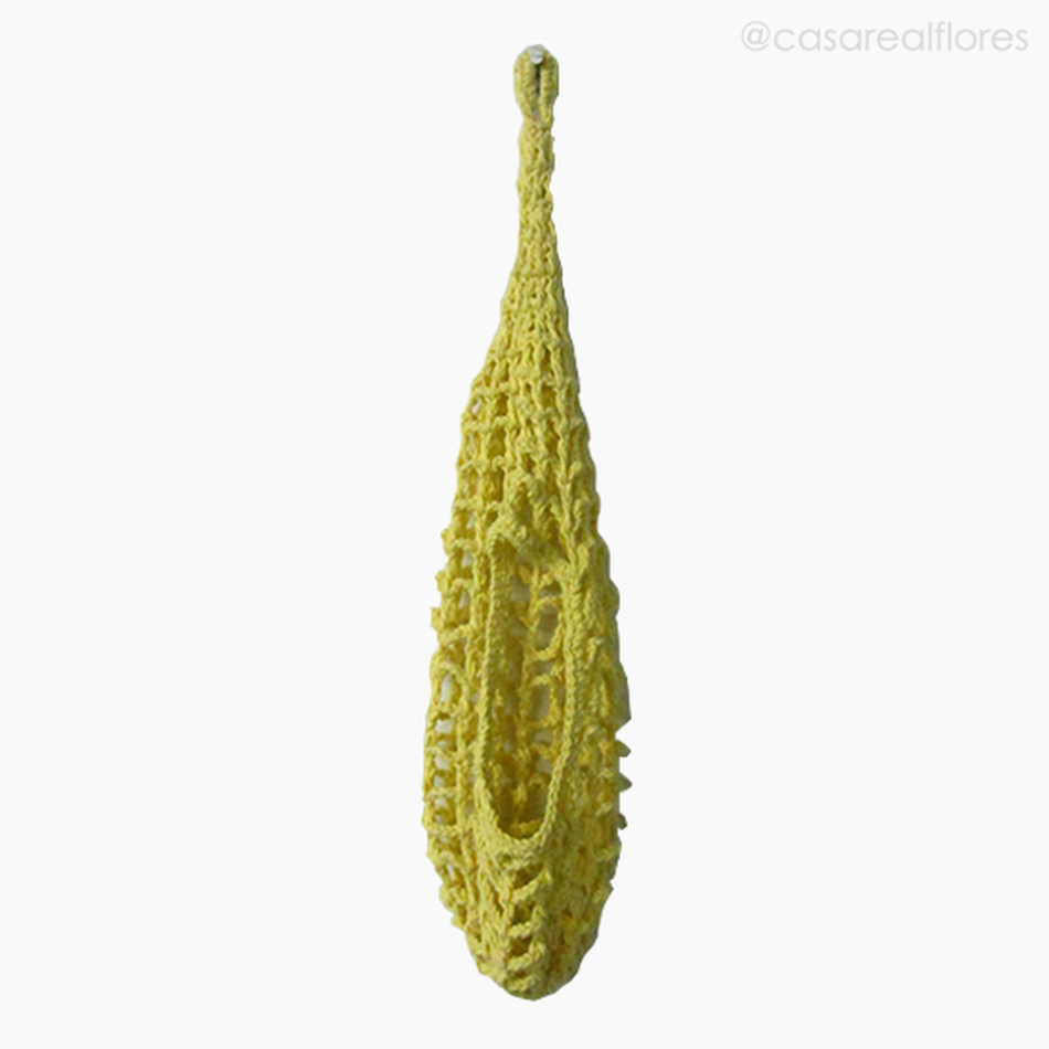 Imagem 1 do produto Cesto Croche para Frutas e Legumes - Amarelo (11263)