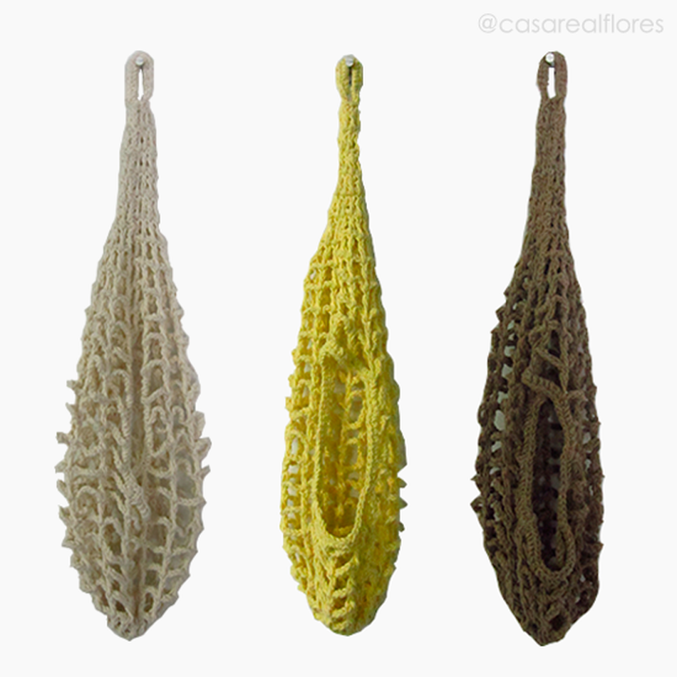 Imagem 3 do produto Cesto Croche para Frutas e Legumes - Marrom (11264)