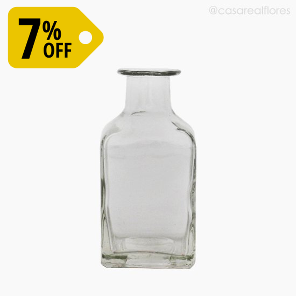Imagem 1 do produto Vaso Decorativo Square Perfum - Transparente (200010) BOX C/12
