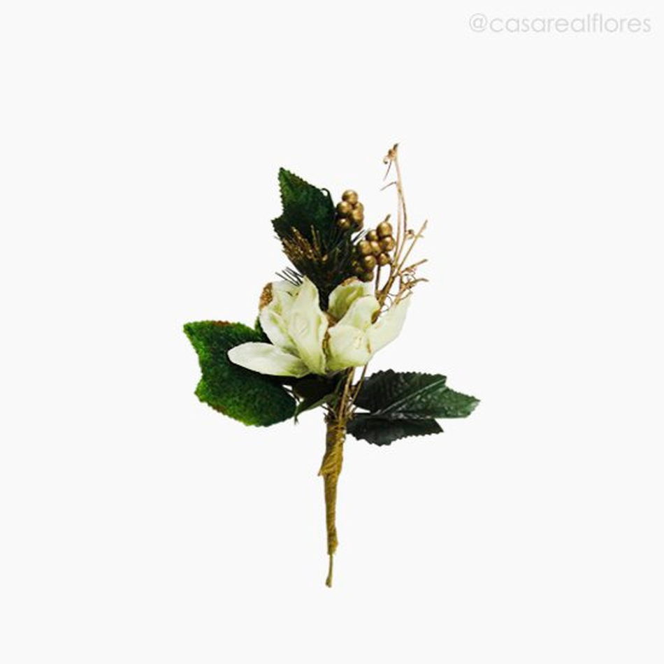 Imagem 1 do produto Mini Magnolia Pick Artificial - Branco (7359)
