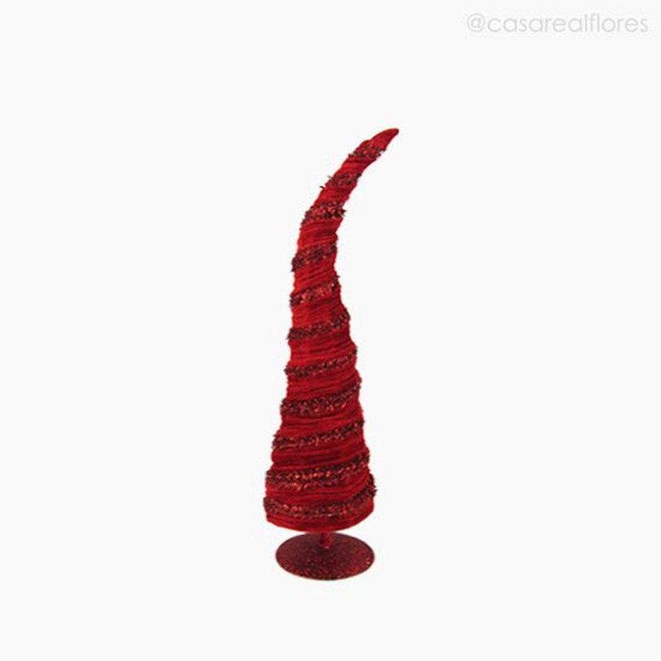 Imagem 1 do produto Cone de Veludo P - Vermelho (9199)