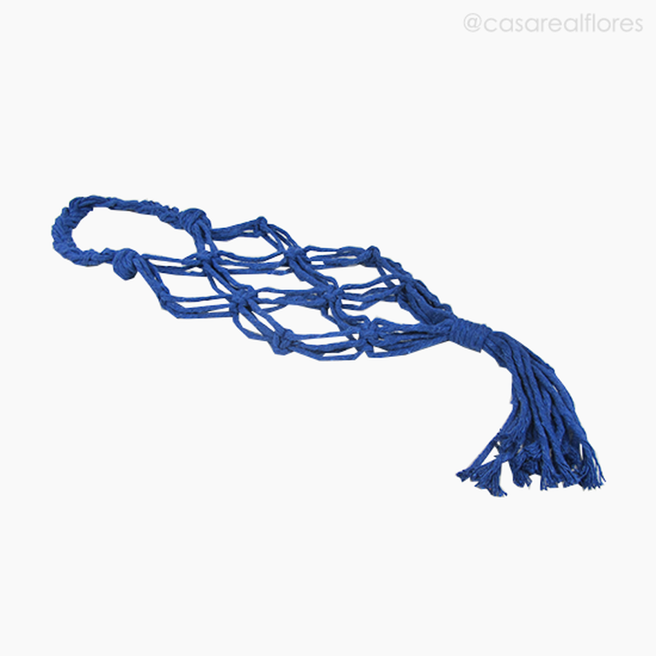 Imagem 3 do produto Macramê Porta Garrafas - Azul (11908)