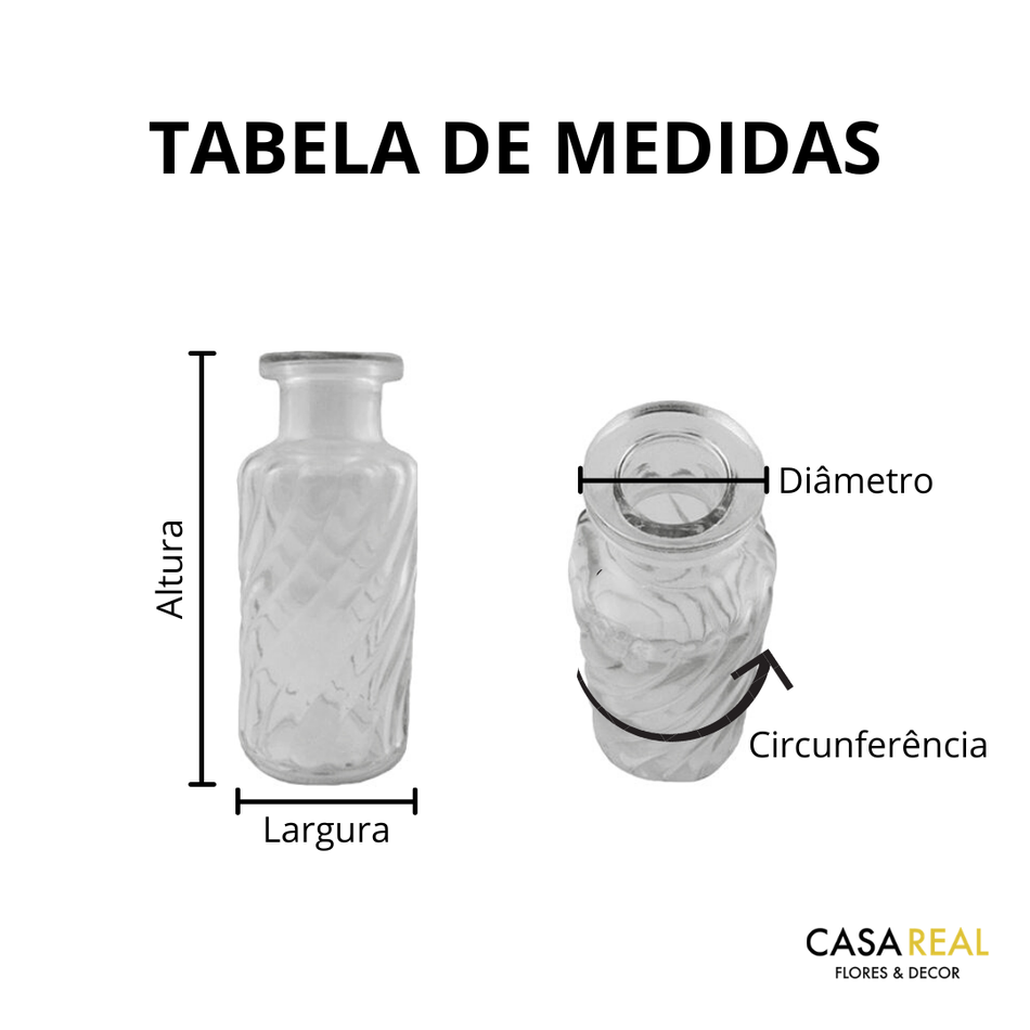 Imagem 2 do produto Vasinho Decorativo Chemist Bottle - Transparente (200005) BOX C/12