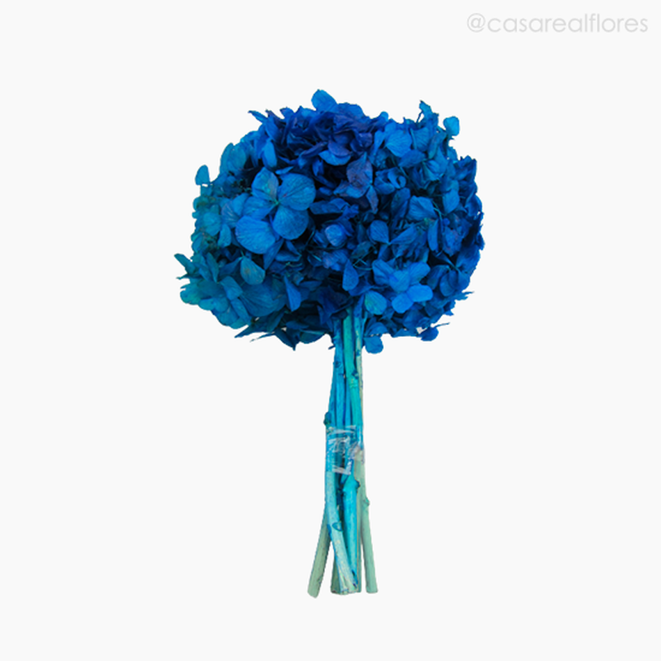 Imagem 1 do produto Buquê de Hortênsia Seca - Azul Escuro (0120159)
